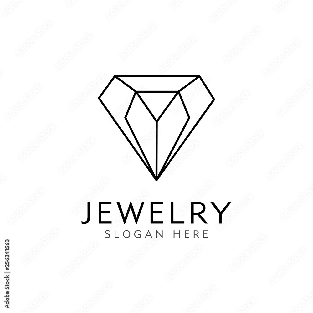 Fototapeta premium jewelry logo design vector