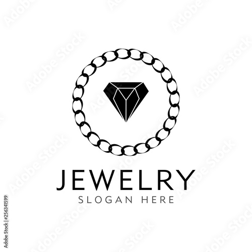 jewelry logo design vector