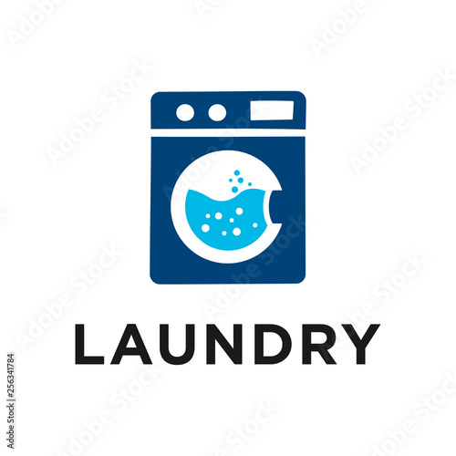 laundry logo vector design