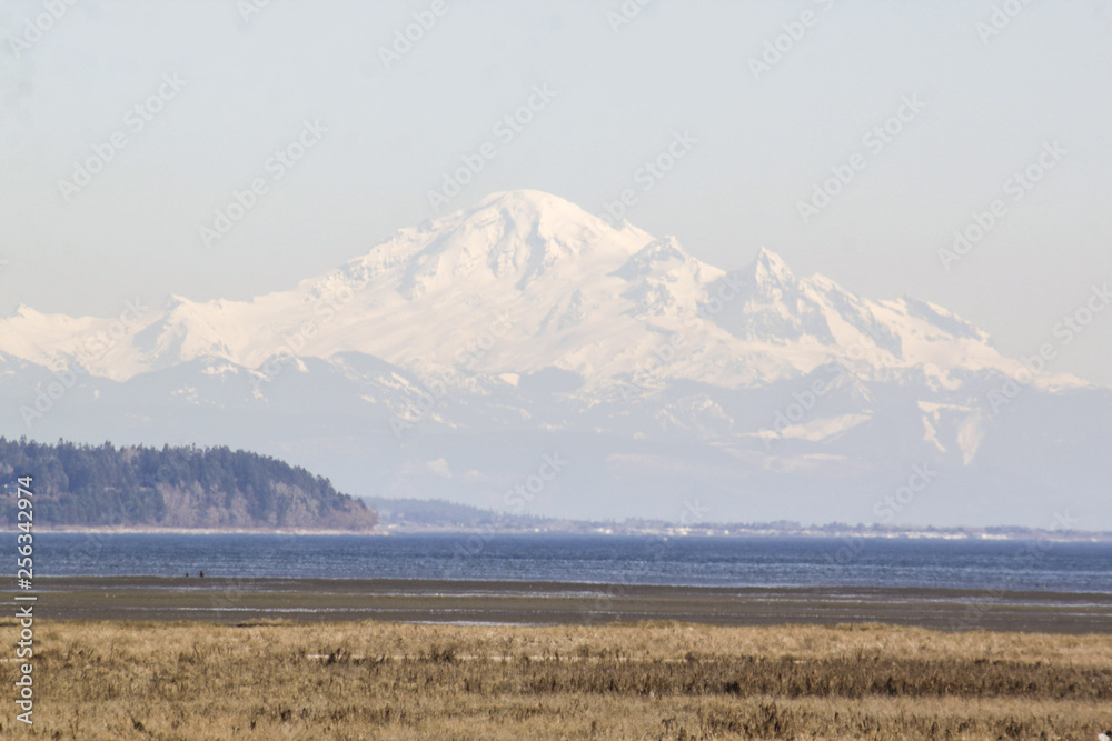 Mount Baker viewed from across Canadian border