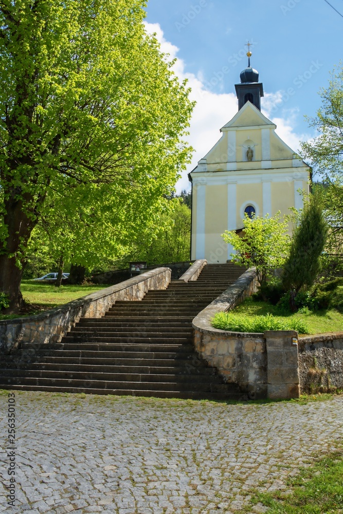 Church of Virgin Mary Snow. Provodov. Moravia. Europe.