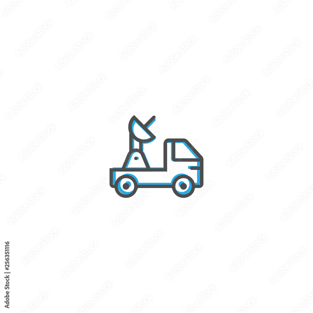 Satellite icon design. Transportation icon vector design