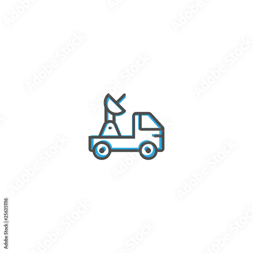 Satellite icon design. Transportation icon vector design