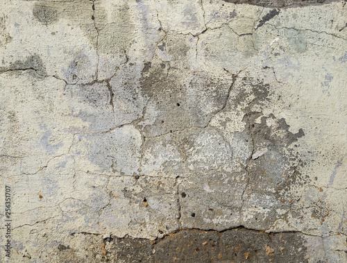 A lot of cracks on the concrete wall texture