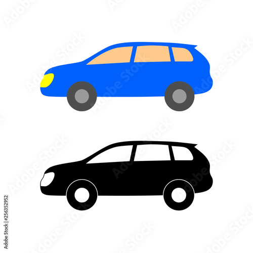 car line icon set  vector illustration