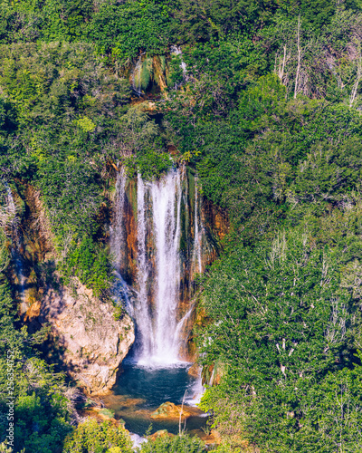 Manojlovac waterfall  Krka National Park  Croatia. Manojlovac waterfall  national park Krka in Croatia. View on the Manojlovac waterfall  near Knin in Croatia  Krka National Park.