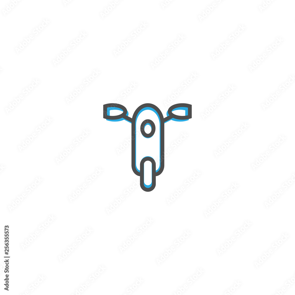 Fototapeta premium Motorbike icon design. Transportation icon vector design