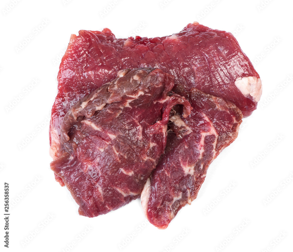 Obraz premium Pieces of raw beef meat