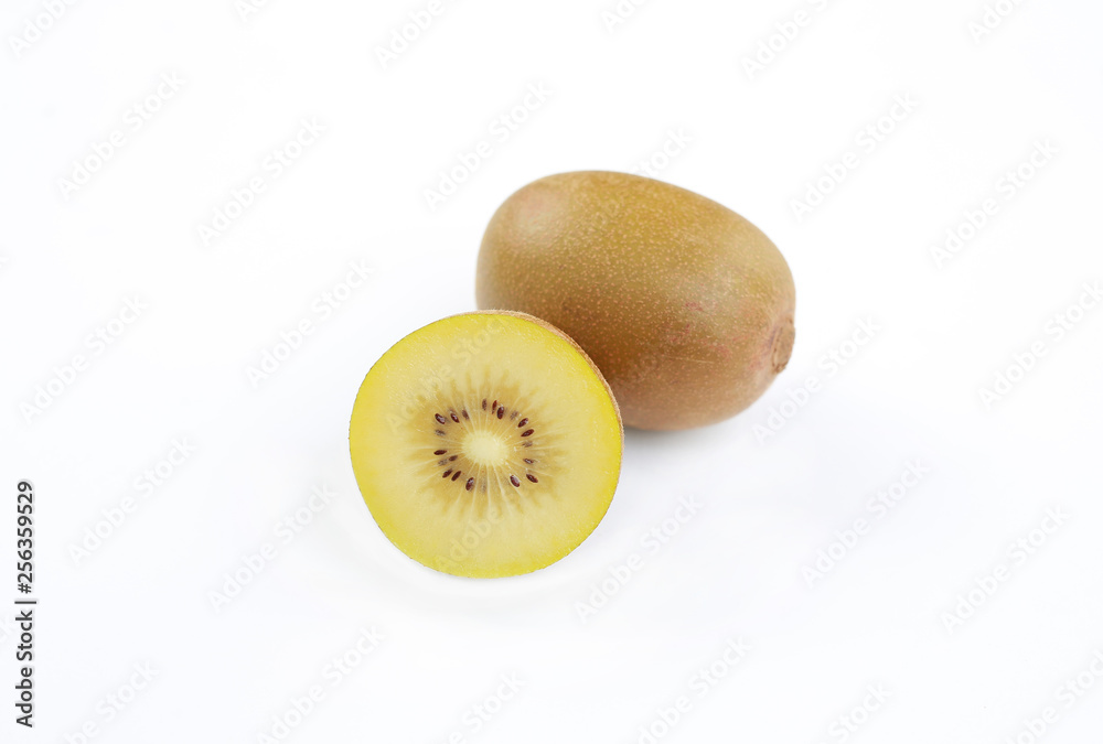 Fresh cut half Kiwi fruit isolated on white background. Fresh cut half Kiwi fruit isolated on white background.