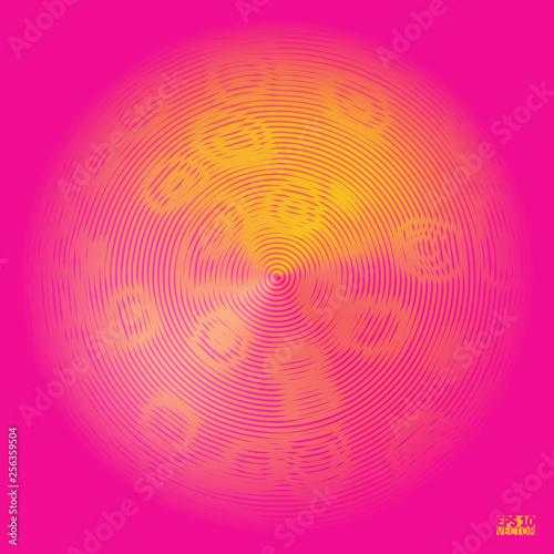 Tech futuristic abstract backgrounds  colorful circle. Eps10 Vector illustration