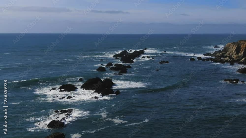 Views of a lighthouse set among the cliffs of Northern California. Rugged trees and river rocks. Slow and relaxed. Calming Views of a lighthouse set among the cliffs of Northern California. Rugged trees and river rocks. Slow and relaxed. Calming