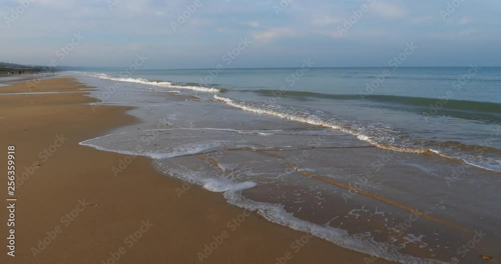 Omaha Beach, the beach near Colleville sur Mer, Normandy,Calvados, France. Omaha Beach, the beach near Colleville sur Mer, Normandy,Calvados, France.