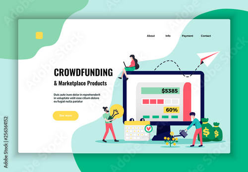 Crowdfunding Concept Website Design