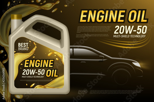 Car Engine Oil Advertisement