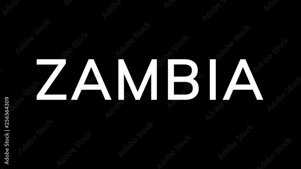 From the Glitch effect arises country name ZAMBIA. Then the TV turns off. Alpha channel Premultiplied - Matted with color black From the Glitch effect arises country name ZAMBIA. Then the TV turns off. Alpha channel Premultiplied - Matted with color black