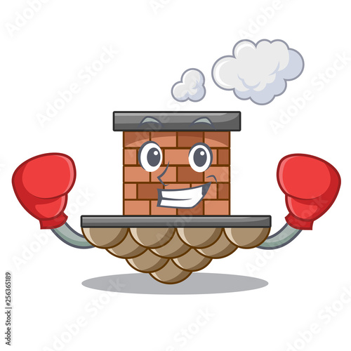 Boxing brick chimney in the shape mascot