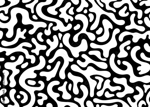 black and white modern camouflage seamless pattern. vector background illustration for web, fashion, surface design