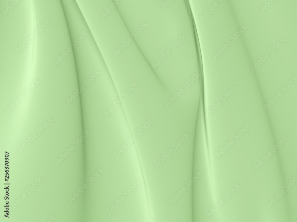 Obraz premium Beautiful Green Satin Fabric for Drapery Abstract Background