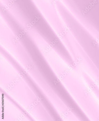 Beautiful Pink Satin Fabric for Drapery Abstract Background.