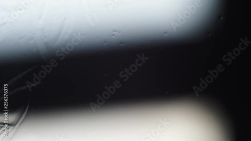 the appearance of frost on the window