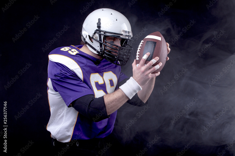 American Footballer in action American Footballer in action