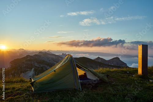 Sunrise on Pavione Mountain, Primiero, Trentino, Italy