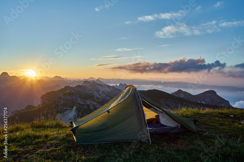 Sunrise on Pavione Mountain, Primiero, Trentino, Italy
