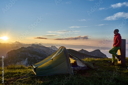 Sunrise on Pavione Mountain, Primiero, Trentino, Italy 