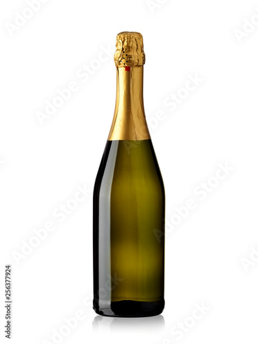 Full champagne bottle