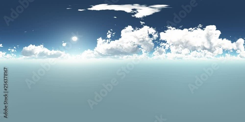 VR 360 degree Panoramic Sky and Clouds. ready for use in 3D environment