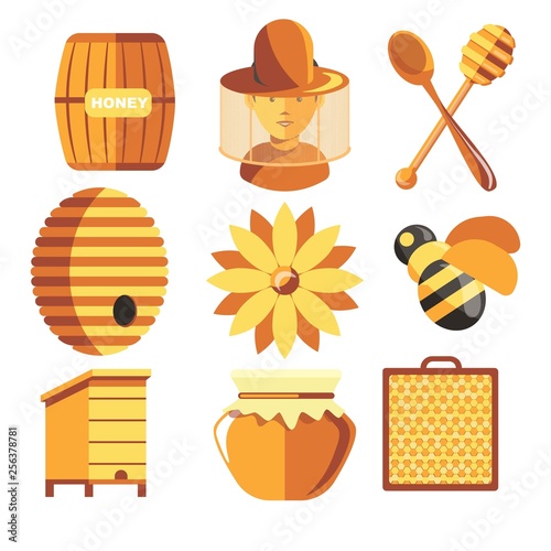 Beekeeping farm beekeeper and apiary apiculture honey production