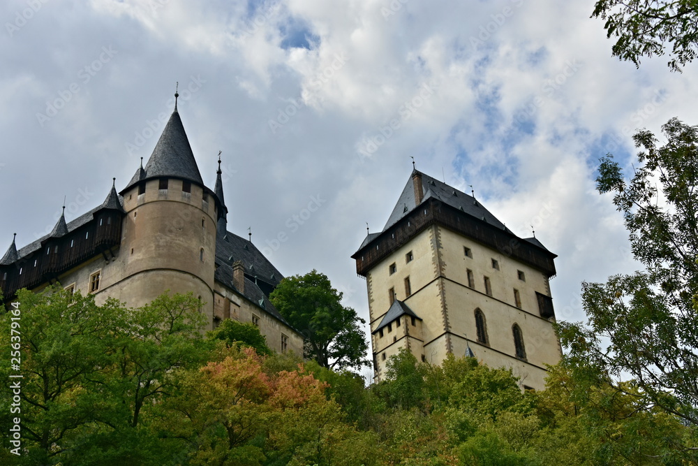 Karlstejn was founded by Czech and Roman king, later by Emperor Charles IV
