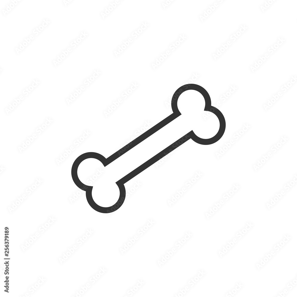 Bone icon design template vector isolated Bone icon design template vector isolated