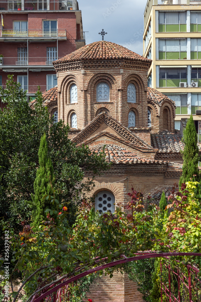 Аntique Byzantine Church of Panagia Chalkeon in the center of city of Thessaloniki, Central Macedonia, Greece