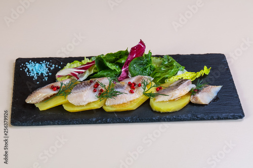 Herring with potao photo