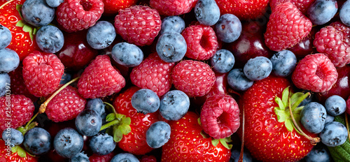 Berries closeup mix.