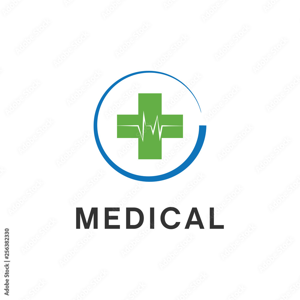 Fototapeta premium medical cross logo business design vector