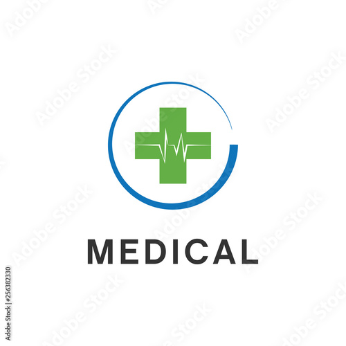 medical cross logo business design vector
