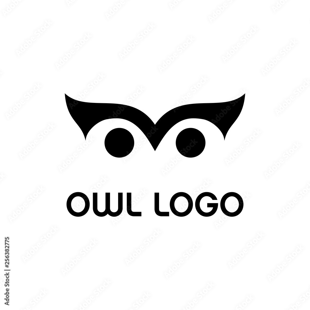 Fototapeta premium owl logo design vector