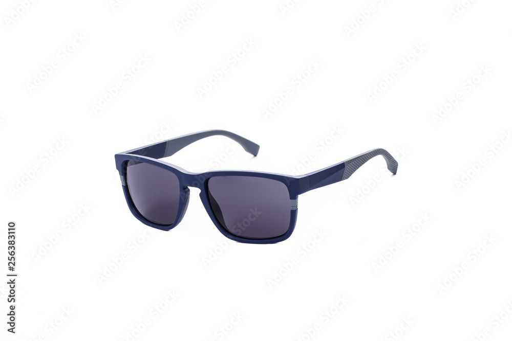 Sunglasses with gray glasses on an isolated white background Sunglasses with gray glasses on an isolated white background