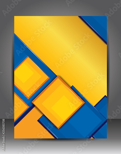 Modern brochure design content background