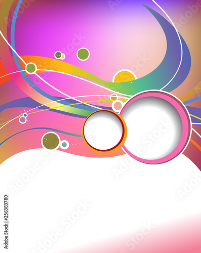Modern brochure design content background