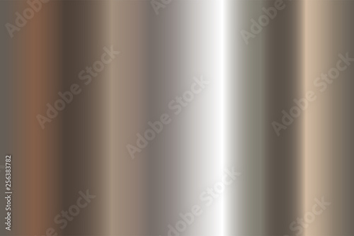 Seamless shiny metal gradient texture. Vector horizontal steel background. photo