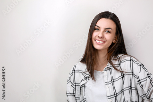 Portrait of beautiful woman...