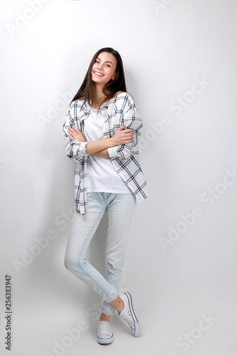 Portrait of beautiful woman...