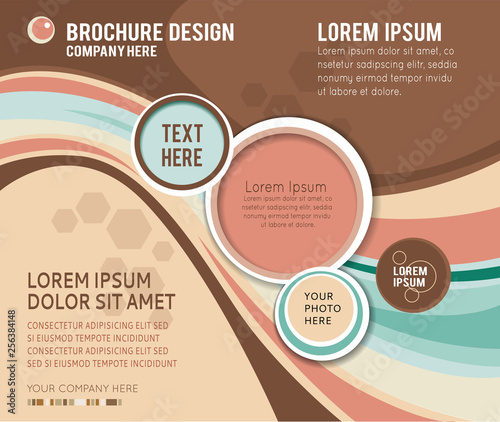 Modern brochure design content background