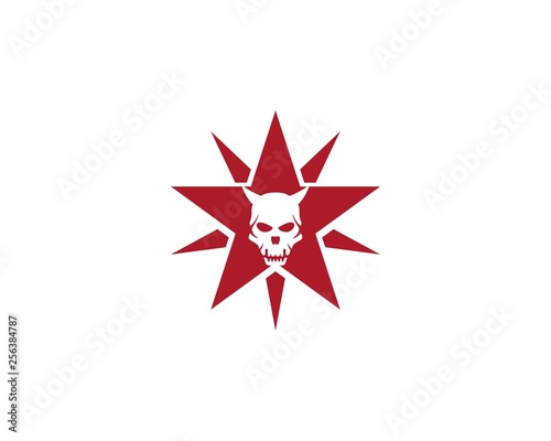 Skull Devil logo vector