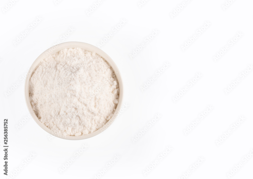 Baking soda to clean - White background Baking soda to clean - White background