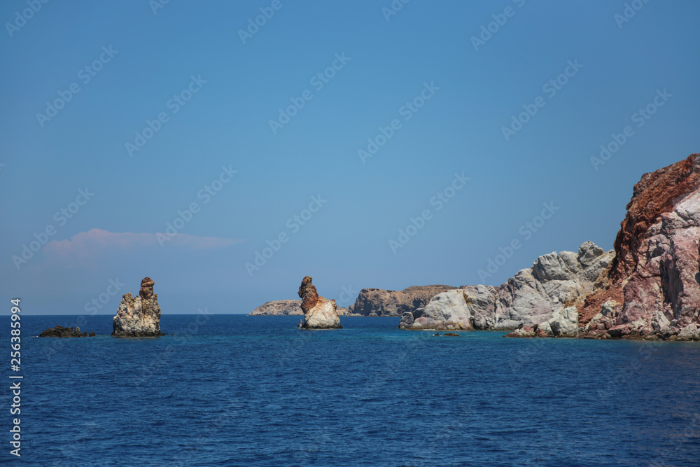 mediterranean sea and rocks