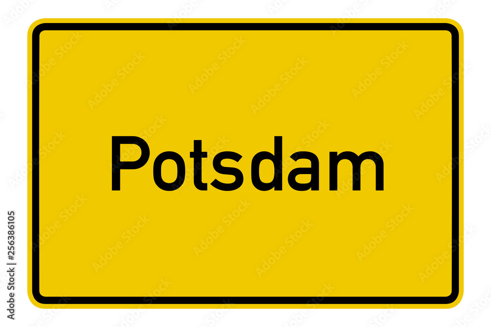 Postdam Ortsschild Postdam Ortsschild